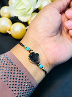 Load image into Gallery viewer, Black Crystal Uncut Bracelet
