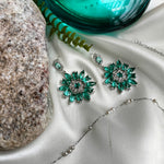 Load image into Gallery viewer, Minty floral Earring
