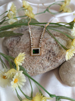 Load image into Gallery viewer, Zircon Square Pendant
