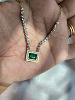 Load image into Gallery viewer, Zircon Square Pendant
