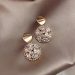 Load image into Gallery viewer, Double Circle Crystal Earring
