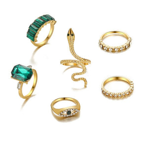 Green Stone Ring set (R-56)