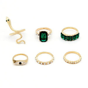 Green Stone Ring set (R-56)