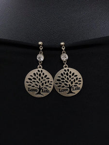 golden tree earring