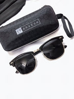 Load image into Gallery viewer, 2021 Luxury Black Glass Silver Accent Unisex Sunglass
