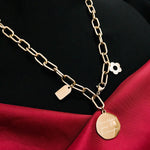 Load image into Gallery viewer, Knot Coin stainless Necklace
