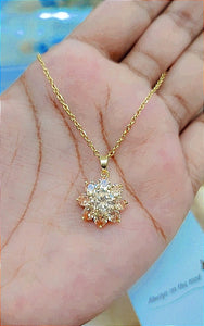 Golden crystal Pendant