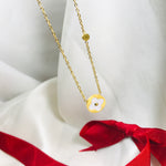 Load image into Gallery viewer, Luise round flower pendant(18K)
