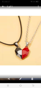 Magnetic Heart Couple Pendant