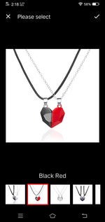 Load image into Gallery viewer, Magnetic Heart Couple Pendant
