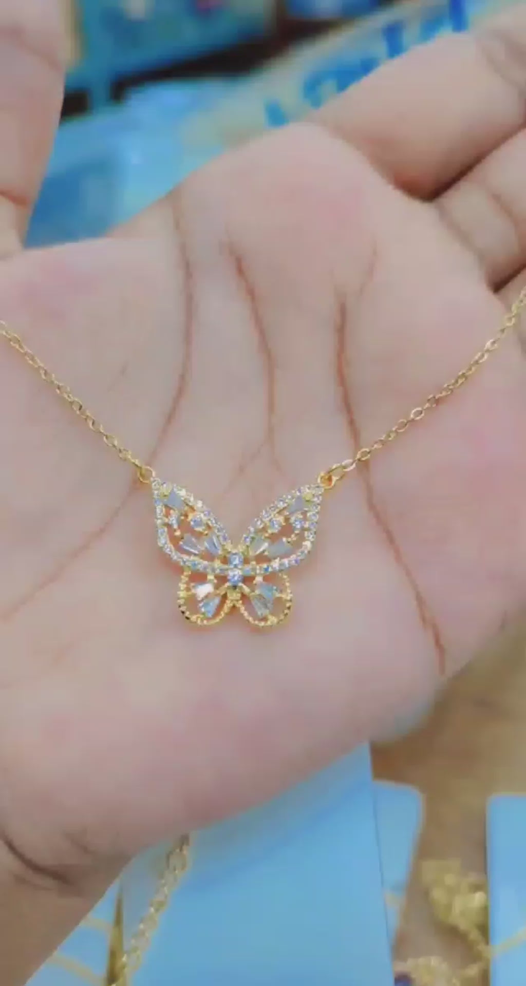 Butterfly Crystal Pendant