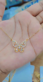 Load and play video in Gallery viewer, Butterfly Crystal Pendant
