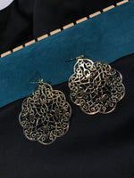 Load image into Gallery viewer, Floral Golden Filigree Earrings
