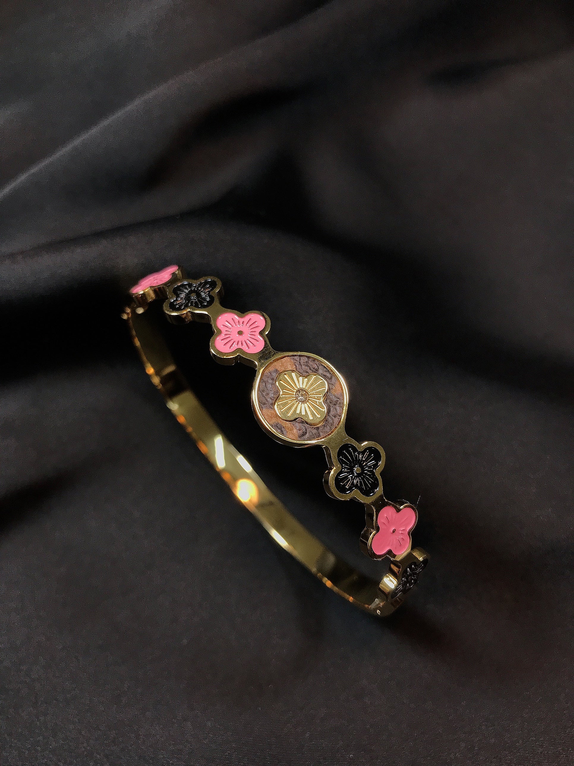 Black Pink Titanium Luise Bracelet