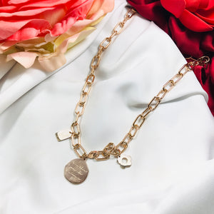 Knot Coin stainless Necklace