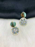 Load image into Gallery viewer, Double Circle Crystal Earring
