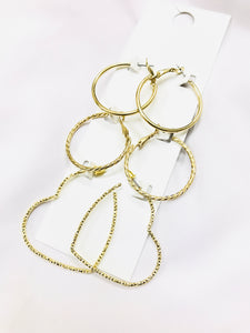 Love Circle Hoop Set