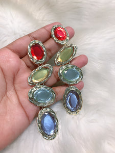 Multi Stone Earring