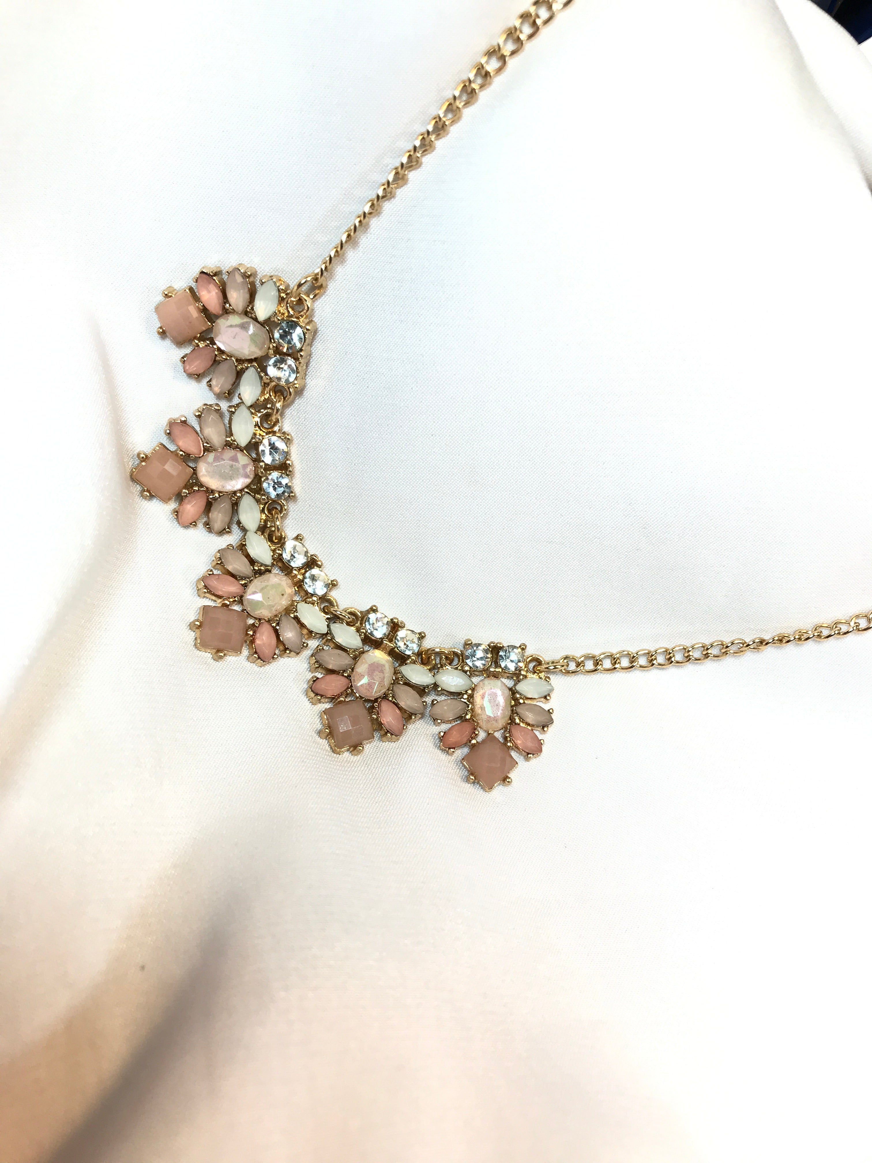 Peach Stone Necklace