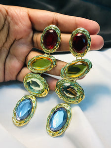 Multi Stone Earring