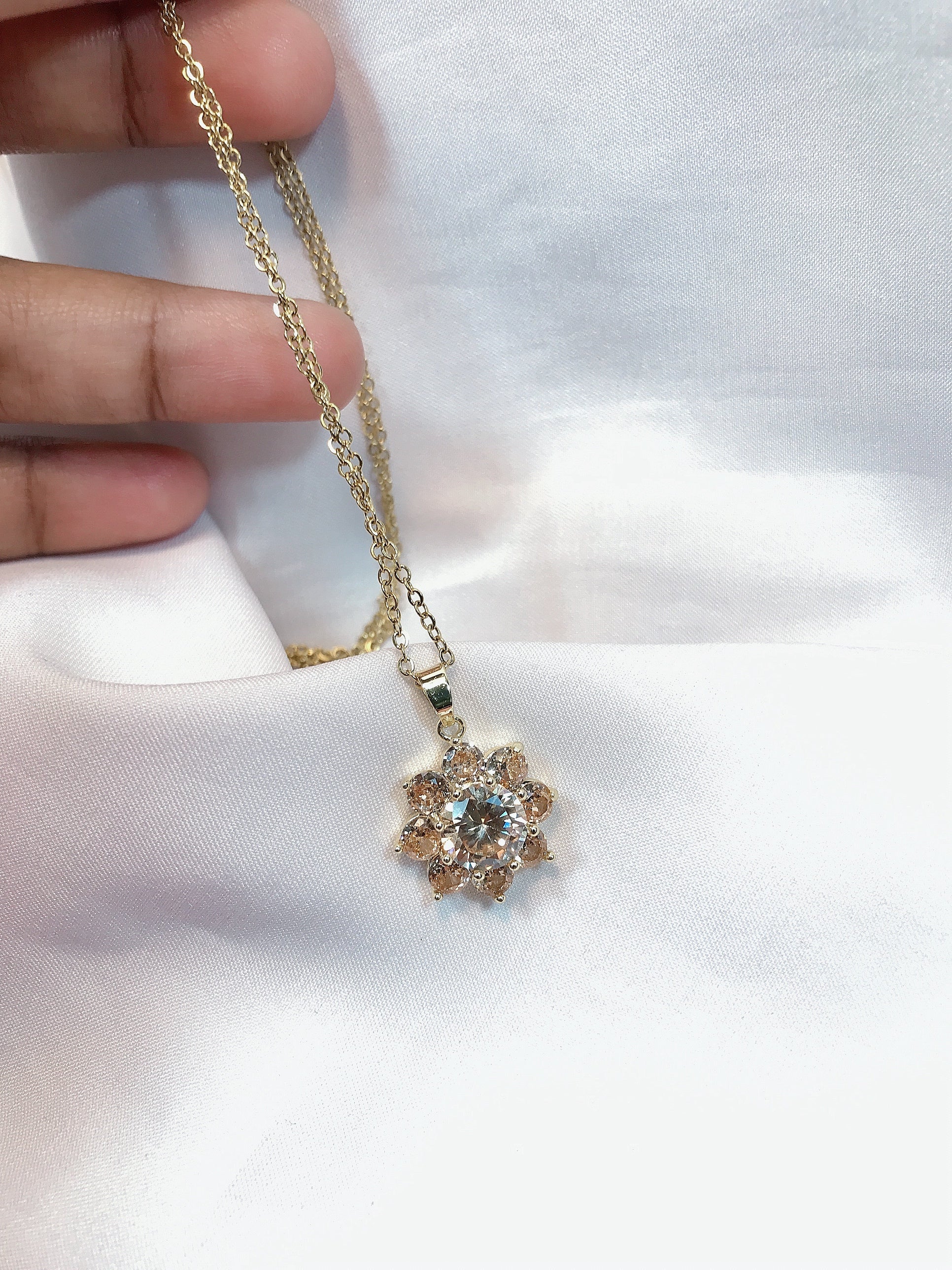 Golden crystal Pendant