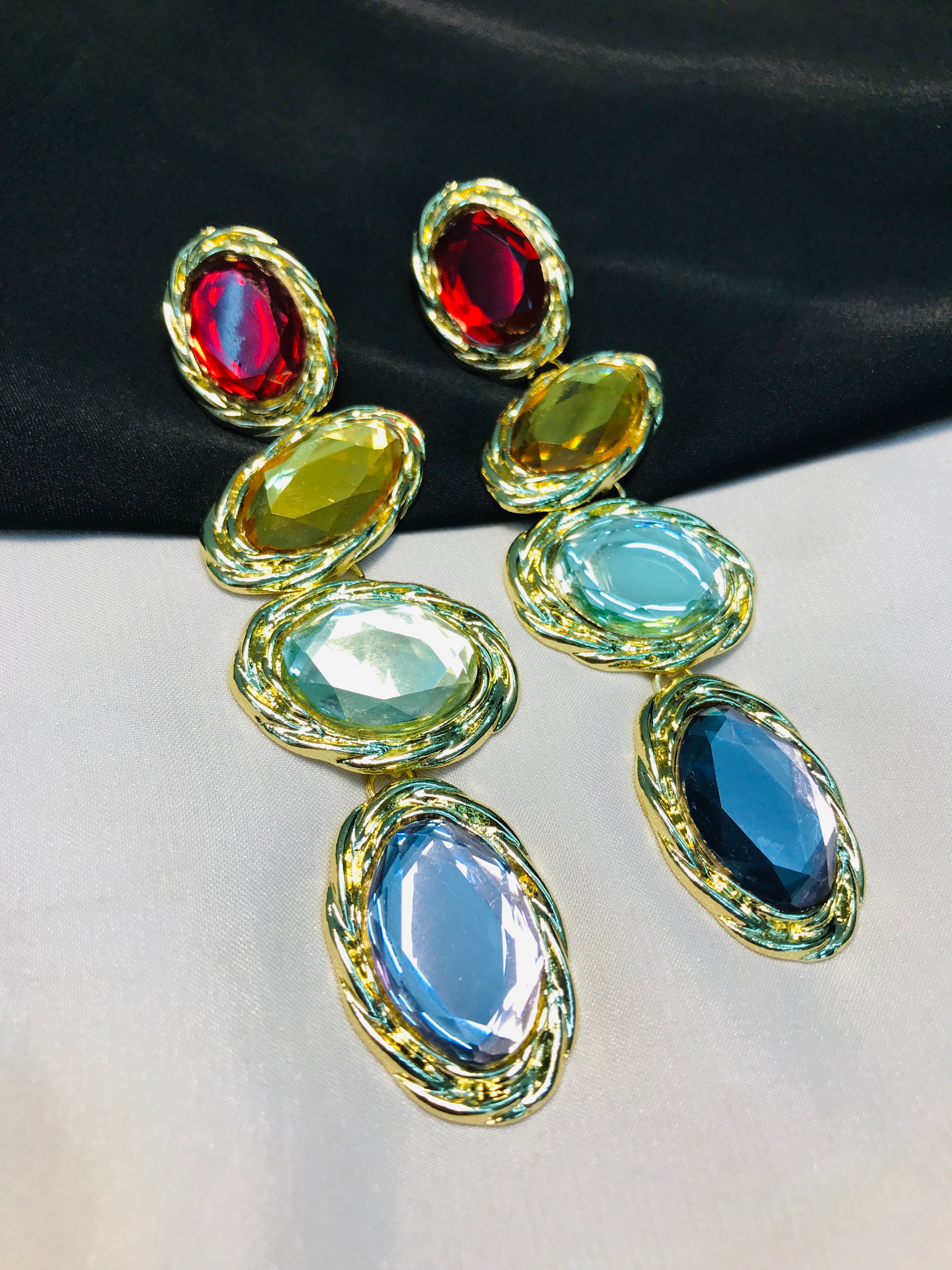 Multi Stone Earring