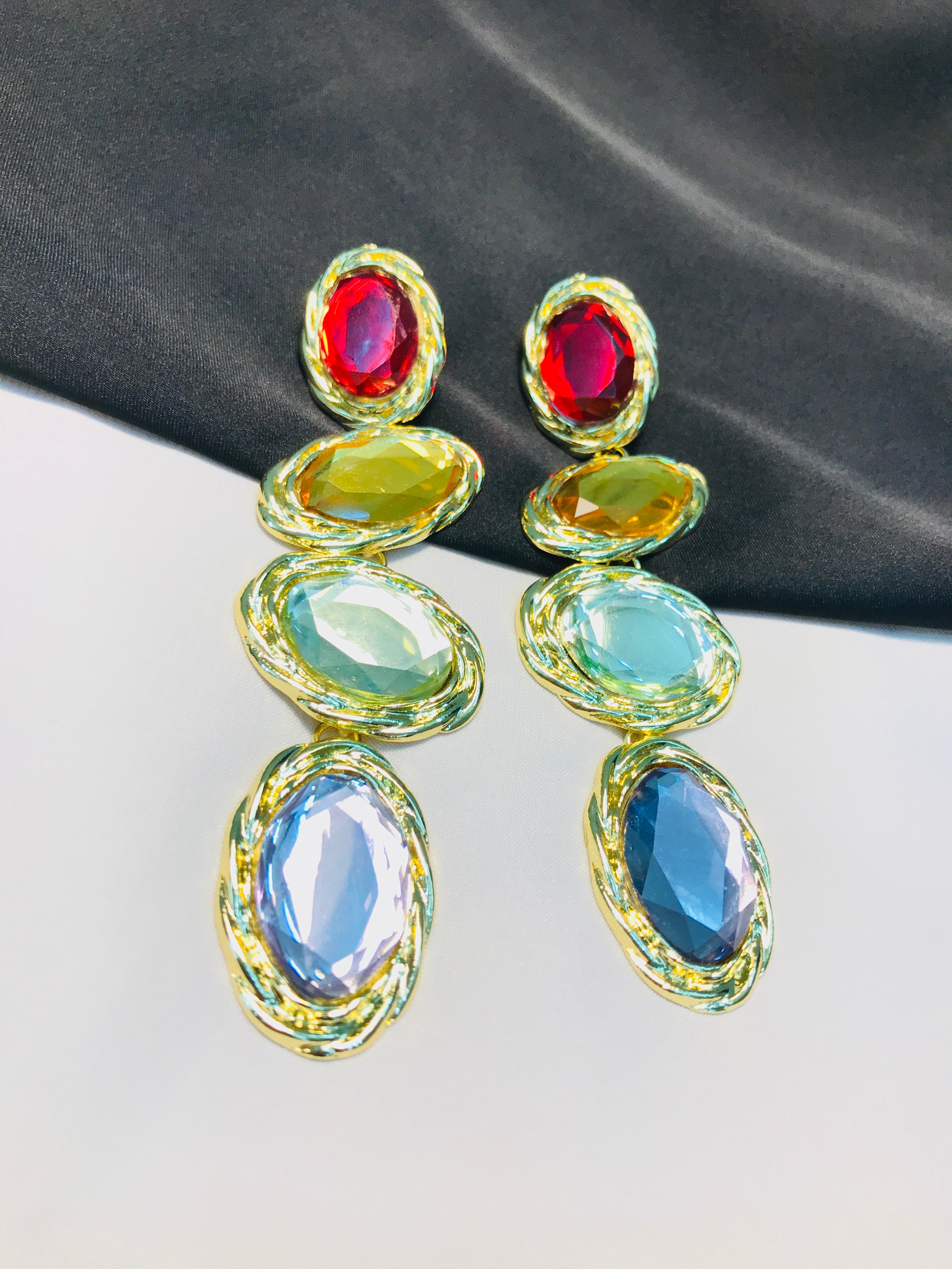 Multi Stone Earring