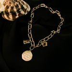 Load image into Gallery viewer, Knot Coin stainless Necklace
