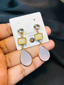 Kundon Stone Baby Pink Earring