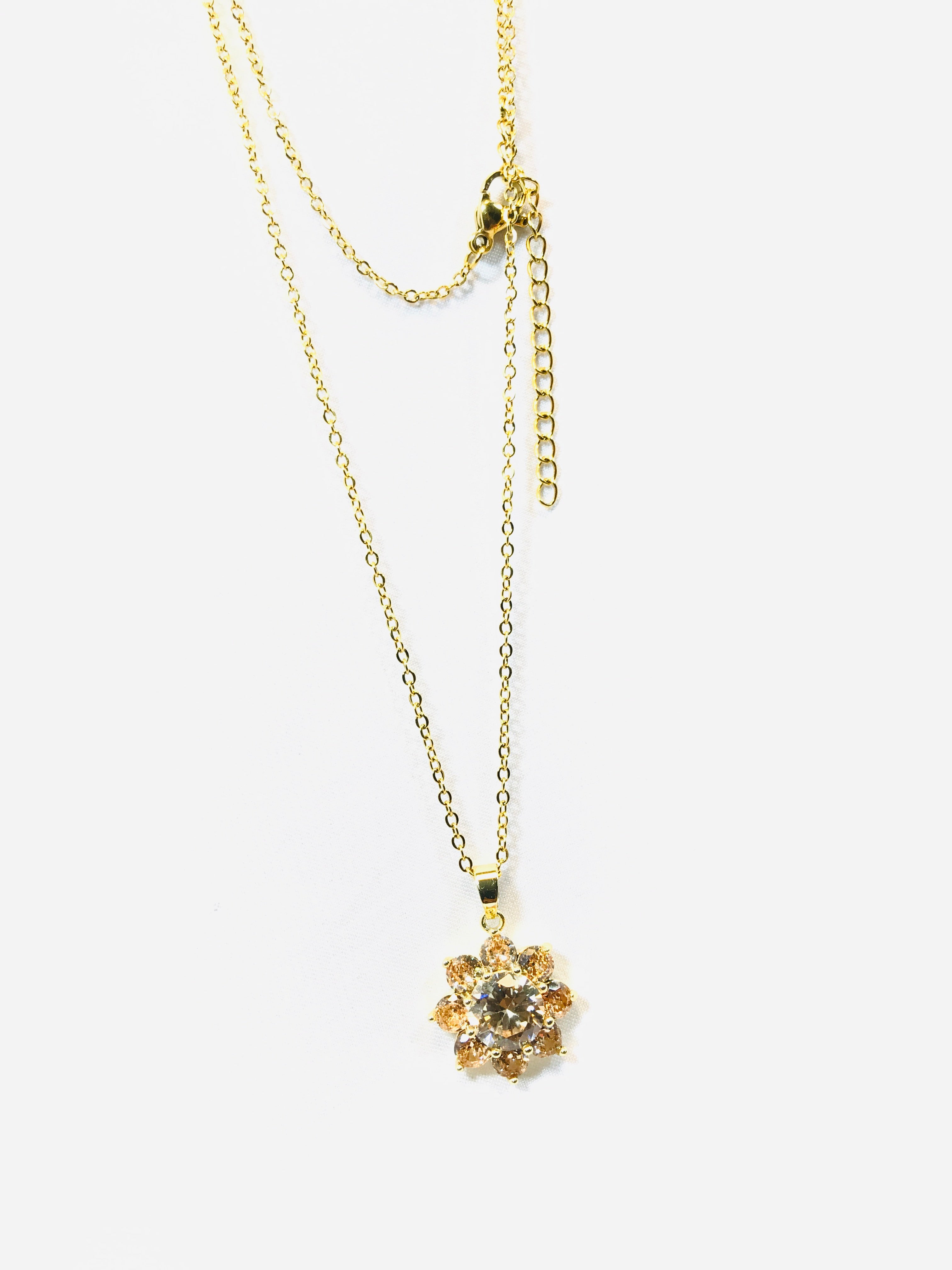 Golden crystal Pendant