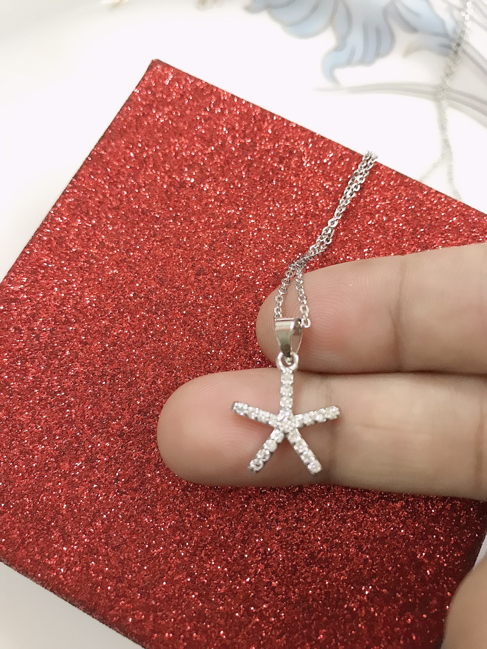 Silver Star Stone Pendant