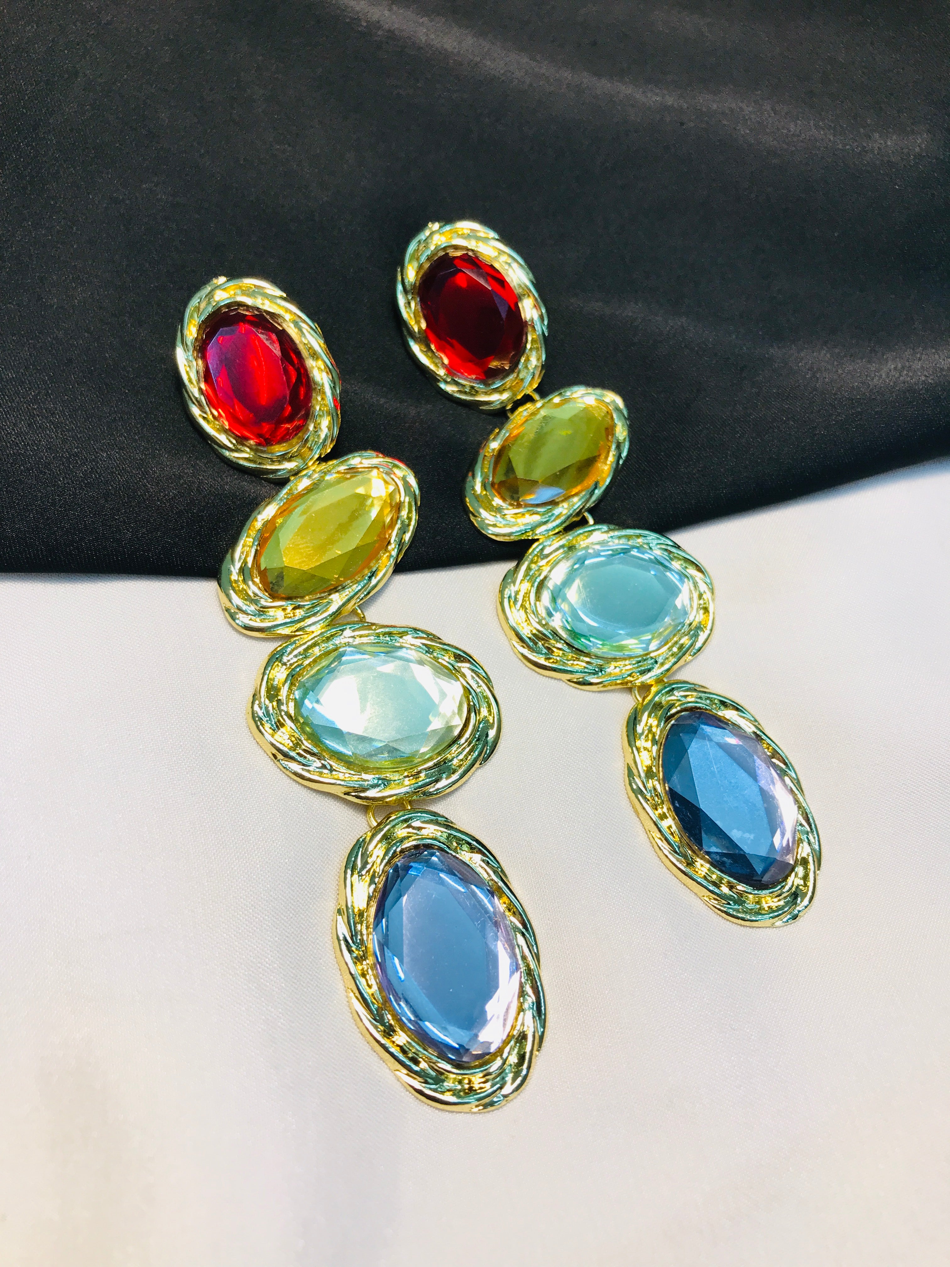 Multi Stone Earring