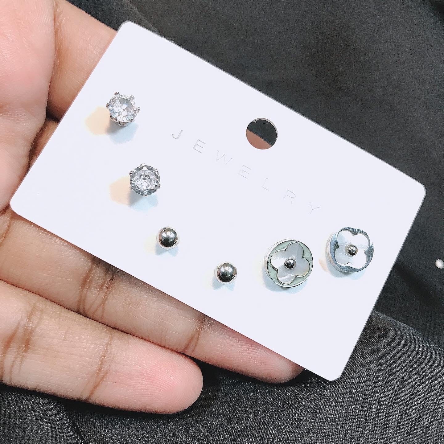 Stainless Luise Stud Set