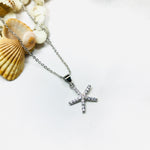 Load image into Gallery viewer, Silver Star Stone Pendant
