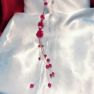 Rose beads necklace