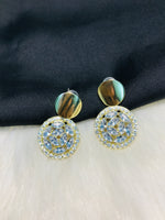 Load image into Gallery viewer, Double Circle Crystal Earring
