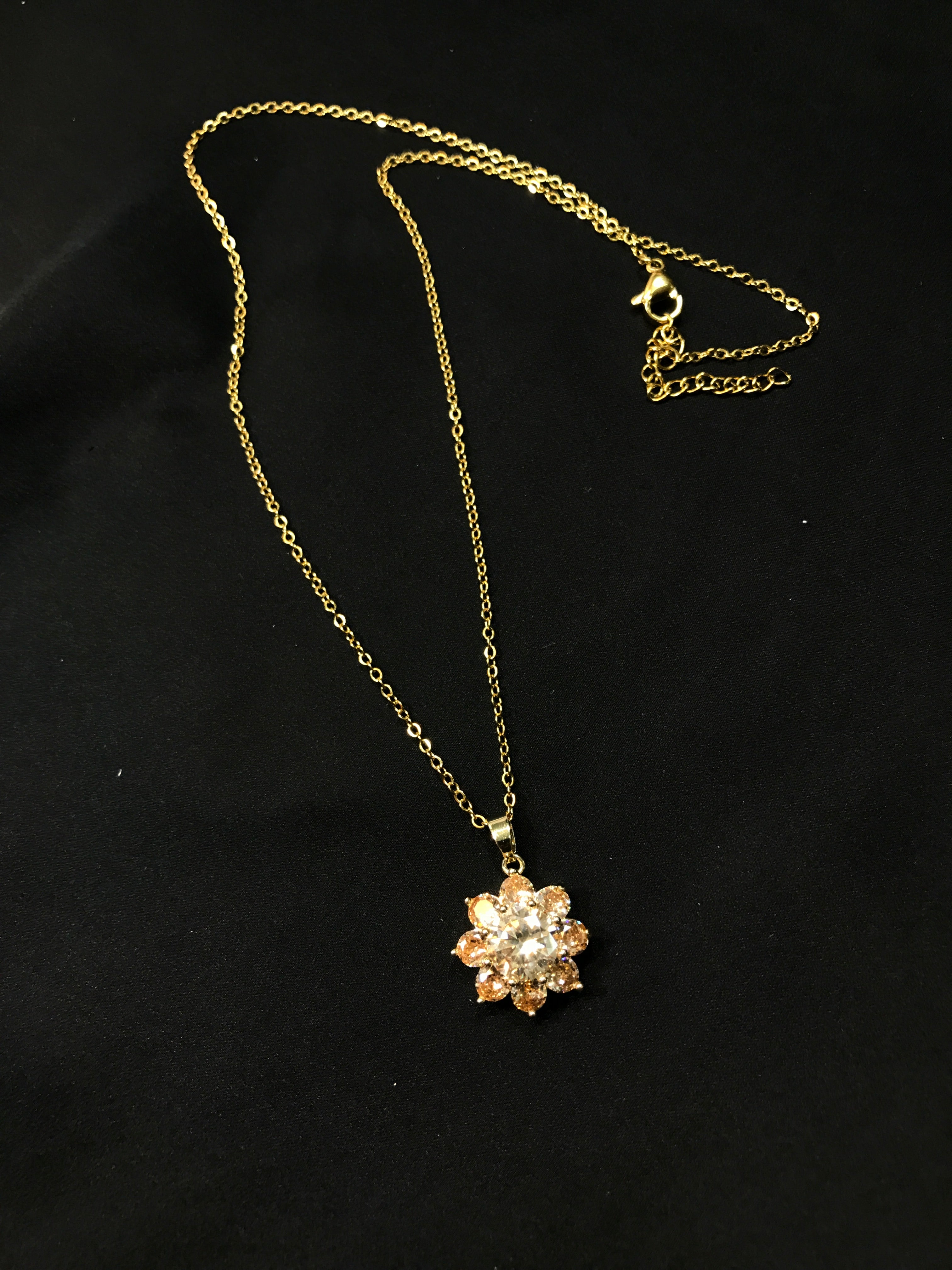 Golden crystal Pendant