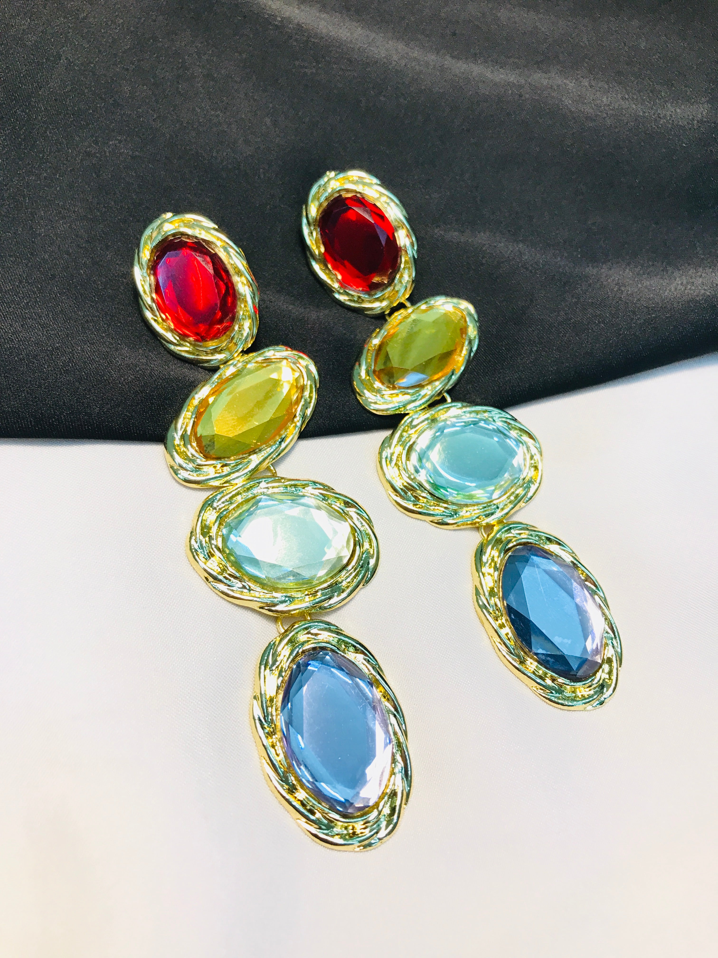 Multi Stone Earring