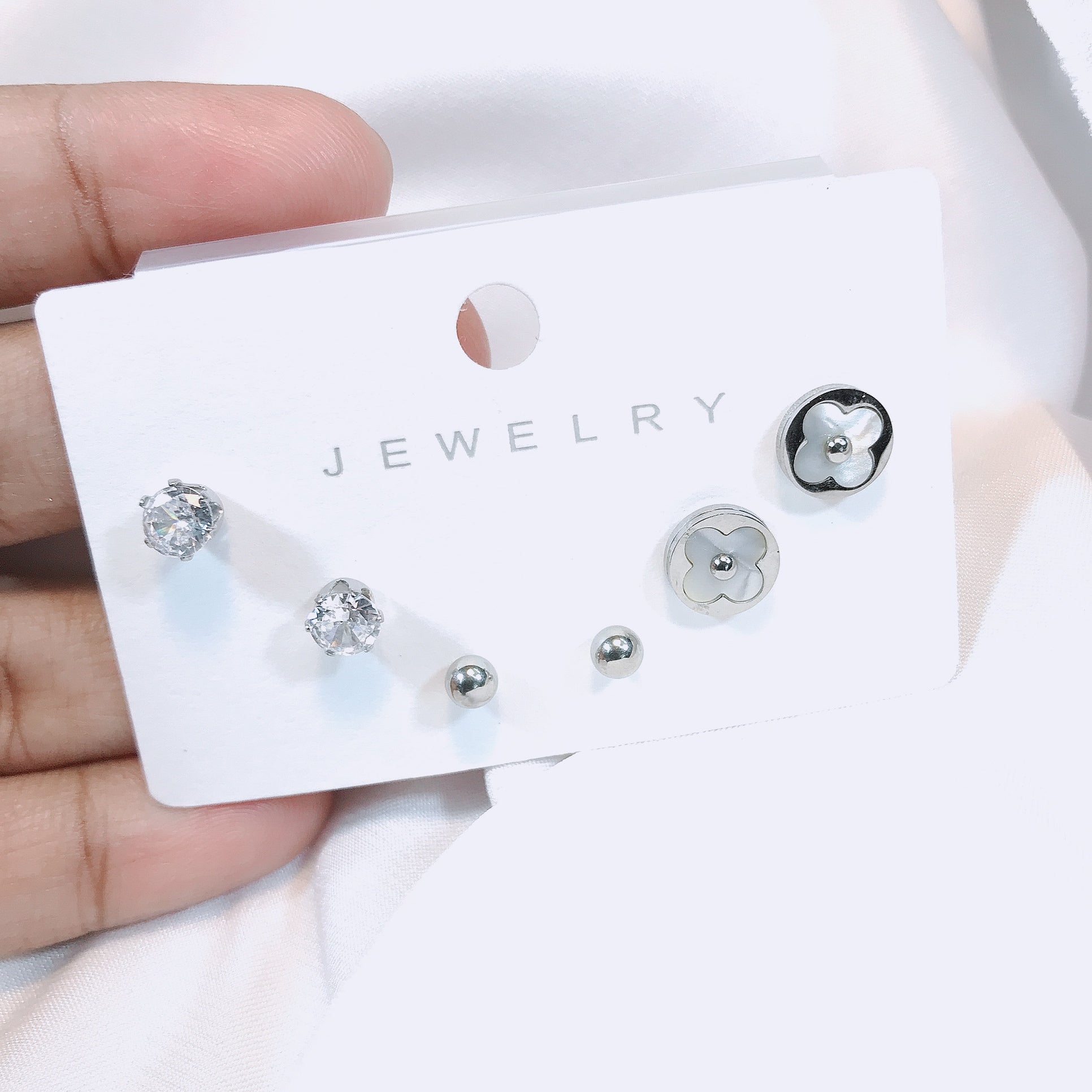 Stainless Luise Stud Set