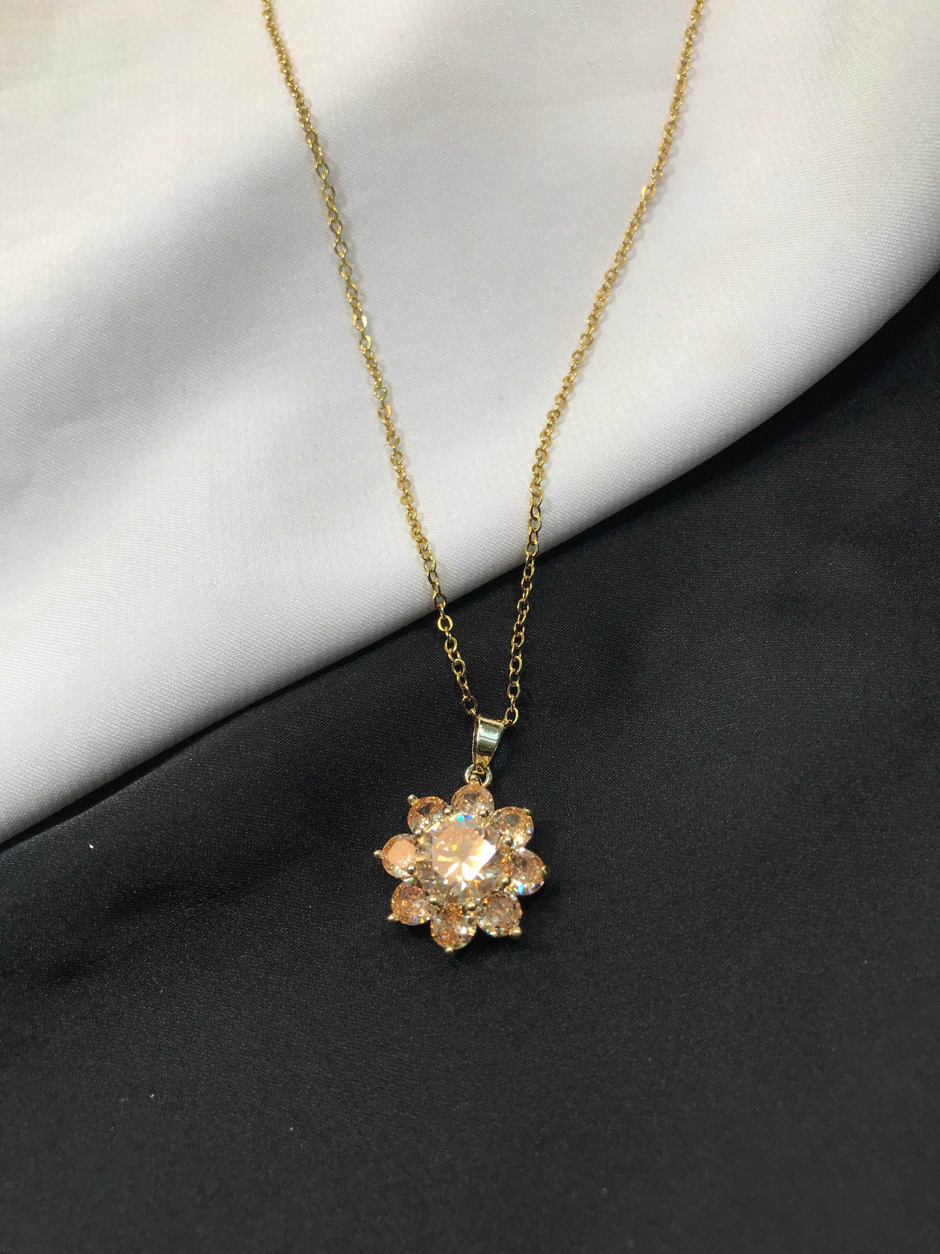 Golden crystal Pendant