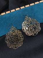 Load image into Gallery viewer, Floral Golden Filigree Earrings
