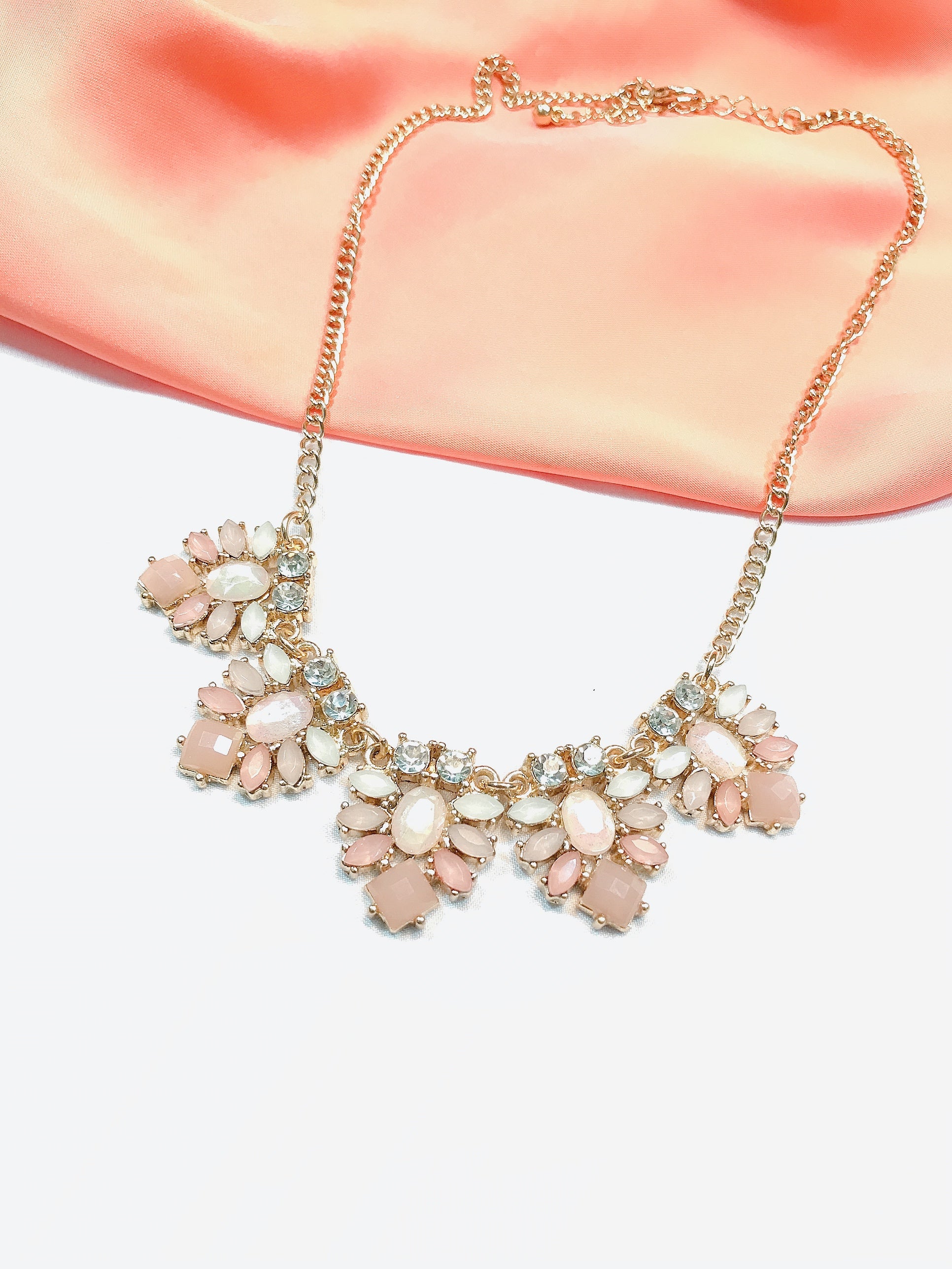 Peach Stone Necklace