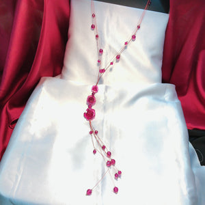 Rose beads necklace