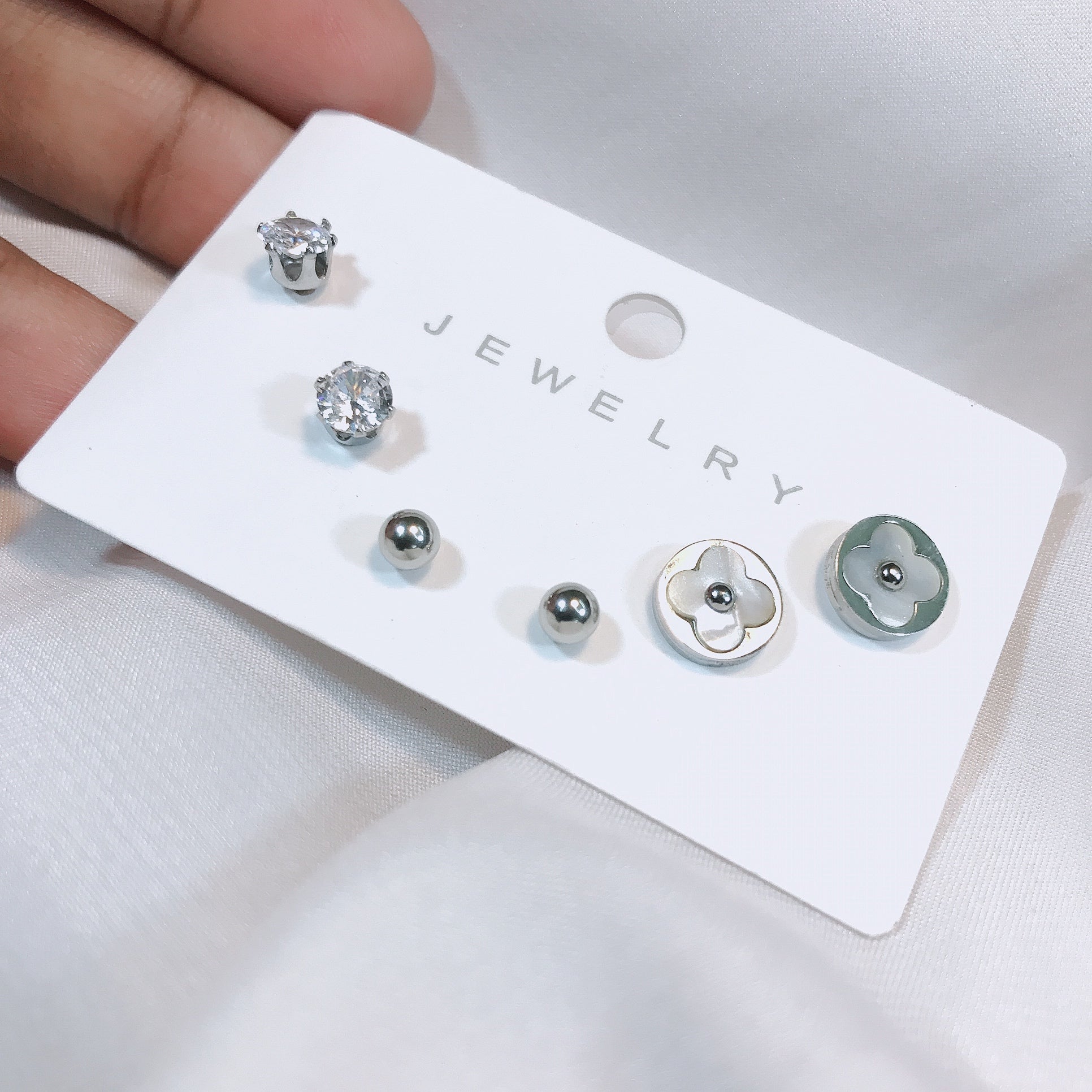 Stainless Luise Stud Set