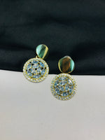 Load image into Gallery viewer, Double Circle Crystal Earring
