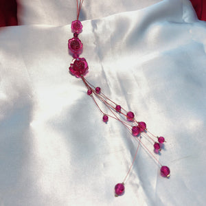 Rose beads necklace