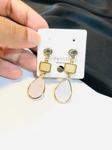 Kundon Stone Baby Pink Earring